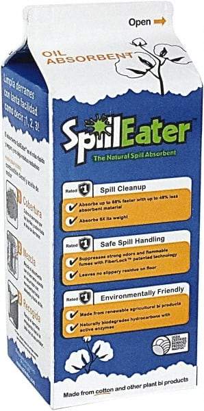 SpillEater - 2 Lb Box Cellulose Granular Absorbent - Spill Containment - USA Tool & Supply