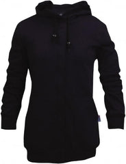 National Safety Apparel - Size 2XL Navy Flame Resistant/Retardant Sweatshirt - Exact Industrial Supply