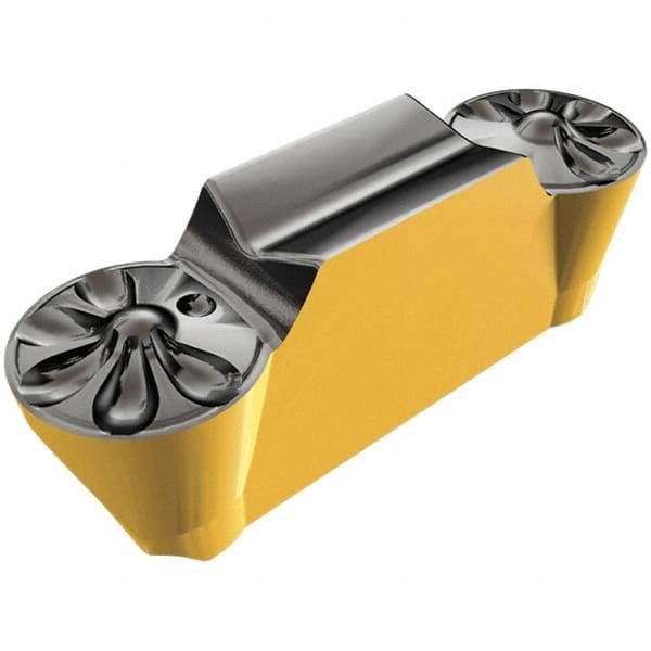 Iscar - 3015GEMI Grade IC808, 3mm Cutting Width Carbide Grooving Insert - 1.5mm Max Depth of Cut, 1.5mm Corner Radius, TiAlN/AlTiN/TiN Finish - USA Tool & Supply