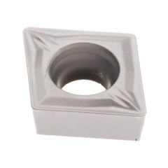 Seco - CCMT32.50 MF2 Grade TP3501 Carbide Turning Insert - TiCN/Al2O3 Finish, 80° Diamond, 3/8" Inscr Circle, 5/32" Thick, 0.2mm Corner Radius - USA Tool & Supply