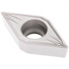 Seco - DCMT32.51 MF2 Grade TP3501 Carbide Turning Insert - TiCN/Al2O3 Finish, 55° Diamond, 3/8" Inscr Circle, 5/32" Thick, 1/64" Corner Radius - USA Tool & Supply