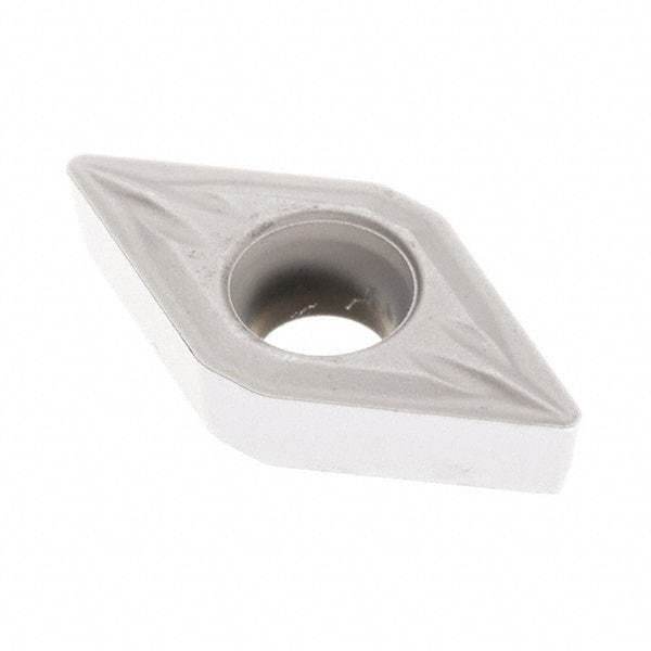 Seco - DCMT21.52 MF2 Grade TP3501 Carbide Turning Insert - TiCN/Al2O3 Finish, 55° Diamond, 1/4" Inscr Circle, 3/32" Thick, 1/32" Corner Radius - USA Tool & Supply