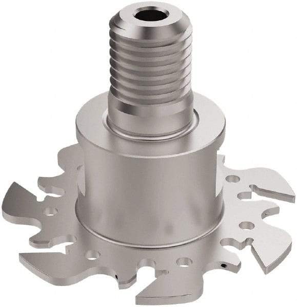Seco - Modular Connection Connection, 0.0886 to 0.0984" Cutting Width, 0.6181" Depth of Cut, 63mm Cutter Diam, 7 Tooth Indexable Slotting Cutter - R335.10 Toolholder, 150.10 Insert, Right Hand Cutting Direction - USA Tool & Supply