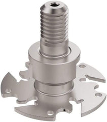 Seco - Modular Connection Connection, 0.122" Cutting Width, 0.6142" Depth of Cut, 50mm Cutter Diam, 5 Tooth Indexable Slotting Cutter - R335.10 Toolholder, 150.10 Insert, Right Hand Cutting Direction - USA Tool & Supply