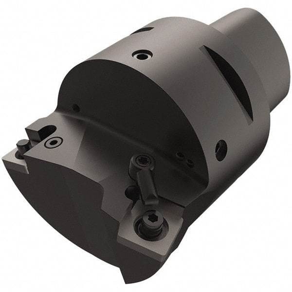 Seco - Left Hand\xB6Right Hand Cut, Size C8, CN..1606.. & SN..1506.. Insert Compatiblity, Internal Modular Turning & Profiling Cutting Unit Head - 45mm Ctr to Cutting Edge, 85mm Head Length, Through Coolant, Series MTM - USA Tool & Supply