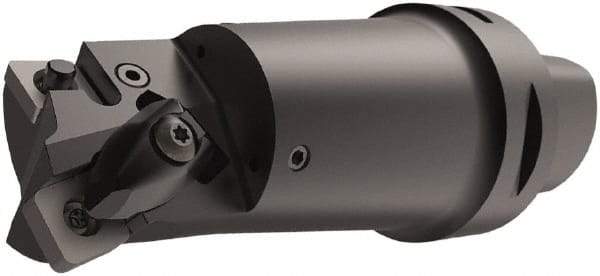 Seco - Left Hand\xB6Right Hand Cut, Size C6, CN..1606.. & SN..1506.. Insert Compatiblity, Internal Modular Turning & Profiling Cutting Unit Head - 27mm Ctr to Cutting Edge, 134mm Head Length, Through Coolant, Series MTM - USA Tool & Supply