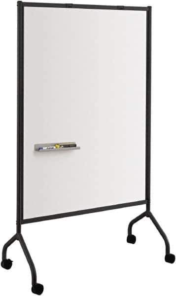 Safco - 72" High x 42" Wide Magnetic Wet/Dry Erase - Steel, 21-1/2" Deep, Includes Magnetic Accessory Tray, Dry Erase Markers, Eraser & Easel Pad Hooks - USA Tool & Supply
