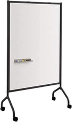 Safco - 72" High x 42" Wide Magnetic Wet/Dry Erase - Steel, 21-1/2" Deep, Includes Magnetic Accessory Tray, Dry Erase Markers, Eraser & Easel Pad Hooks - USA Tool & Supply