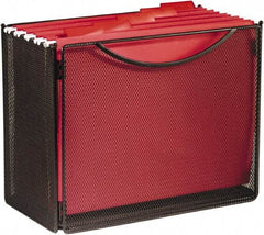 Safco - Black File Boxes-Storage - Steel, Mesh - USA Tool & Supply