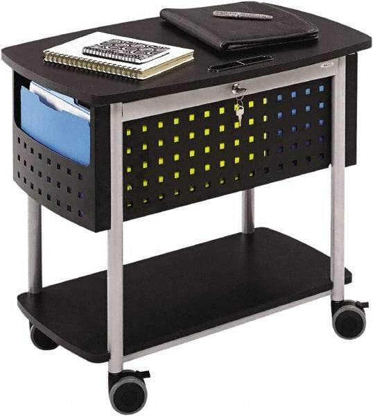 Safco - 25-3/4" Wide x 14" Long x 29-3/4" High File Cart - 2 Shelf, Steel - USA Tool & Supply