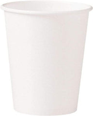 Solo - Polycoated Hot Paper Cups, 10 oz - White - USA Tool & Supply