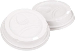 Dixie - Dome Lid Fits 10-16 oz Perfectouch Cups, 12-20 oz Hot Cups, WiseSize, 500/CT - White - USA Tool & Supply