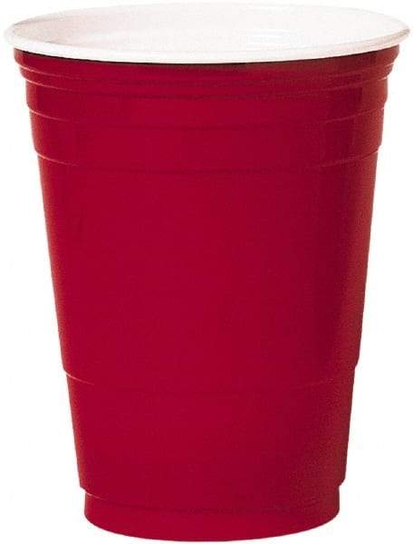 Solo - Plastic Party Cold Cups, 16 oz - Red - USA Tool & Supply