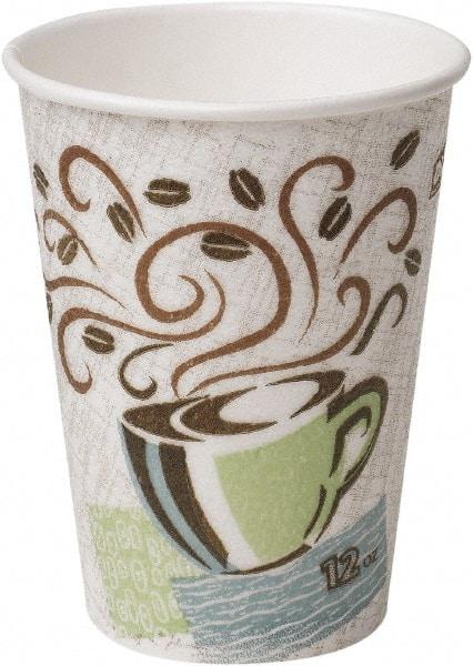 Dixie - Hot Cups, Paper, 10 oz, 500/Carton - Coffee Dreams Design - USA Tool & Supply