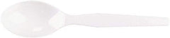 Dixie - Plastic Cutlery, Heavy Mediumweight Teaspoons, 100/B oz - White - USA Tool & Supply