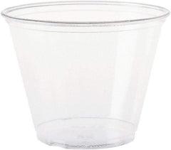 Solo - Ultra Clear Cups, Squat, 9 oz, PET, 50/Bag, 1000/Carton - Clear - USA Tool & Supply