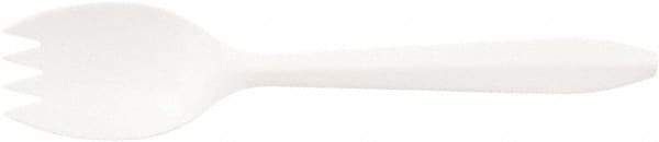 Boardwalk - Mediumweight Polypropylene Cutlery, Spork, 1000/Carton - White - USA Tool & Supply