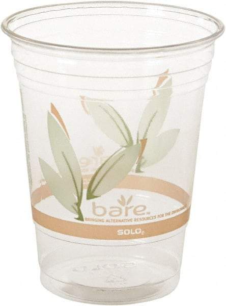 Solo - Bare Eco-Forward RPET Cold Cups, 16-18 oz, Clear, 50/Pack, 1000/Carton - Clear - USA Tool & Supply