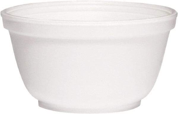 DART - Foam Bowls, 10 Ounces, Round - White - USA Tool & Supply