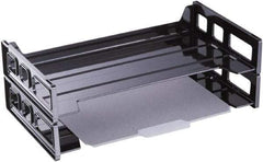 UNIVERSAL - Black Document Organizer - Plastic - USA Tool & Supply