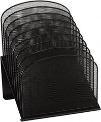 Safco - Black Document Organizer - Steel, Mesh - USA Tool & Supply