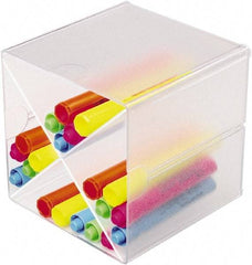 Deflect-o - Clear Desk Top Organizer - Plastic - USA Tool & Supply