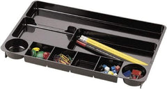 UNIVERSAL - Black Drawer Organizer - Plastic - USA Tool & Supply