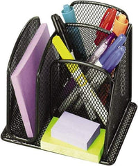 Safco - Black Desk Top Organizer - Steel - USA Tool & Supply