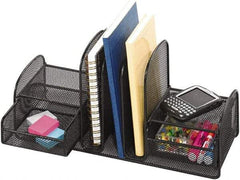 Safco - Black Document Organizer - Steel, Mesh - USA Tool & Supply