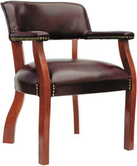 ALERA - Burgundy Vinyl Guest Chair - 24" Wide x 29-1/2" High - USA Tool & Supply