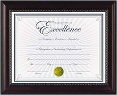 Dax - Rosewood Document Holders-Certificate/Document - 11" High x 8-1/2" Wide - USA Tool & Supply