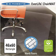 ES Robbins - 60" Long x 46" Wide, Chair Mat - Rectangular, Straight Edge Style - USA Tool & Supply