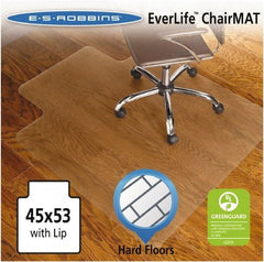 ES Robbins - 53" Long x 45" Wide, Chair Mat - Rectangular, Straight Edge Style - USA Tool & Supply