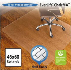 ES Robbins - 60" Long x 46" Wide, Chair Mat - Rectangular, Straight Edge Style - USA Tool & Supply