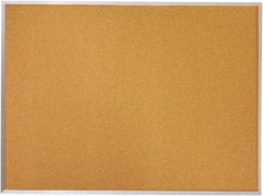 Mead - 96" Wide x 48" High Open Cork Bulletin Board - Natural (Color) - USA Tool & Supply