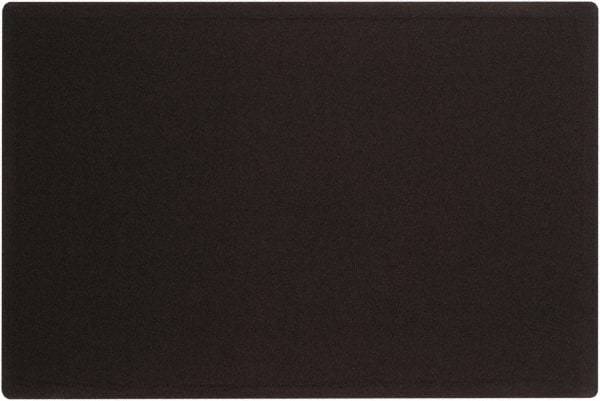 Quartet - 36" Wide x 24" High Cork Bulletin Board - Fabric, Black - USA Tool & Supply