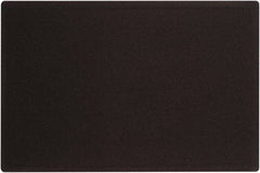 Quartet - 36" Wide x 24" High Cork Bulletin Board - Fabric, Black - USA Tool & Supply