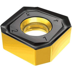 Iscar - S845 SNMU1806 MM Grade IC330 Carbide Milling Insert - TiCN/TiN Finish, 7mm Thick, 18.8mm Inscribed Circle, 1mm Corner Radius - USA Tool & Supply