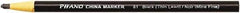 DIXON - Black China Marker - Soft Crayon Tip, Wax - USA Tool & Supply