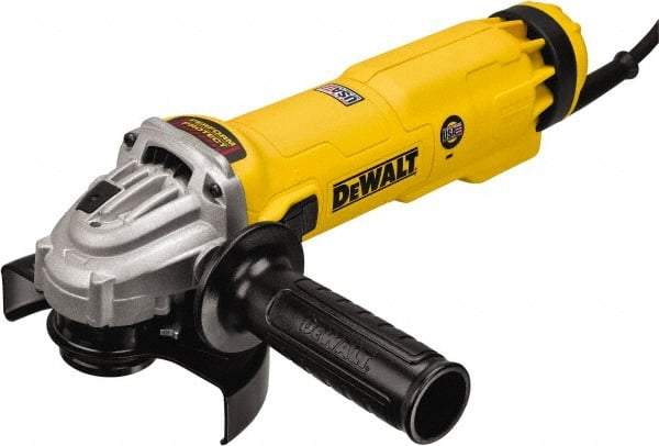 DeWALT - 4-1/2 & 5" Wheel Diam, 11,000 RPM, Corded Angle & Disc Grinder - 5/8-11 Spindle - USA Tool & Supply