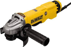 DeWALT - 4-1/2 & 5" Wheel Diam, 11,000 RPM, Corded Angle & Disc Grinder - 5/8-11 Spindle - USA Tool & Supply