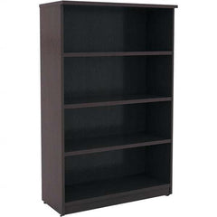 ALERA - Bookcases Height (Inch): 55 Color: Espresso - USA Tool & Supply