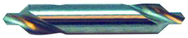 #10 60° High Speed Steel Center Drill-Plain - Left Hand - USA Tool & Supply