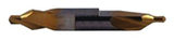 #5 x 2-3/4 OAL 60° HSS Combined Drill & Countersink-TiN Coated - USA Tool & Supply