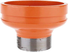 Made in USA - Size 4 x 2", Class 150, Malleable Iron Orange Pipe Thread Reducer - Grooved (MNPT) End Connection - USA Tool & Supply