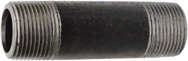 Value Collection - Schedule 160, 4" Diam x 5" Long Black Pipe Nipple - Threaded - USA Tool & Supply