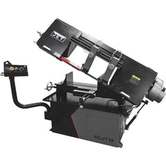 Jet - 10 x 18" Max Capacity, Manual Variable Speed Pulley Horizontal Bandsaw - 50 to 275 SFPM Blade Speed, 230 Volts, 1 Phase - USA Tool & Supply