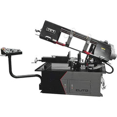 Jet - 10 x 17" Max Capacity, Semi-Automatic Variable Speed Pulley Horizontal Bandsaw - 50 to 275 SFPM Blade Speed, 230/460 Volts, 2 hp, 3 Phase - USA Tool & Supply