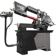 Jet - 8 x 13" Manual Horizontal Bandsaw - 1 Phase, 115/230 Volts, Variable Speed Pulley Drive - USA Tool & Supply