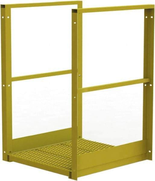 TRI-ARC - 44" Bridge Span - Crossover, 1,000 Lb Capacity, 44" Platform Height, 30" Base Width x 30" Base Depth, Perforated Tread - USA Tool & Supply